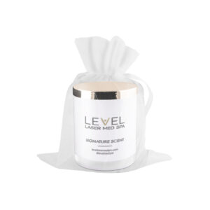 LEVEl Signature Scent Candle inside of bag